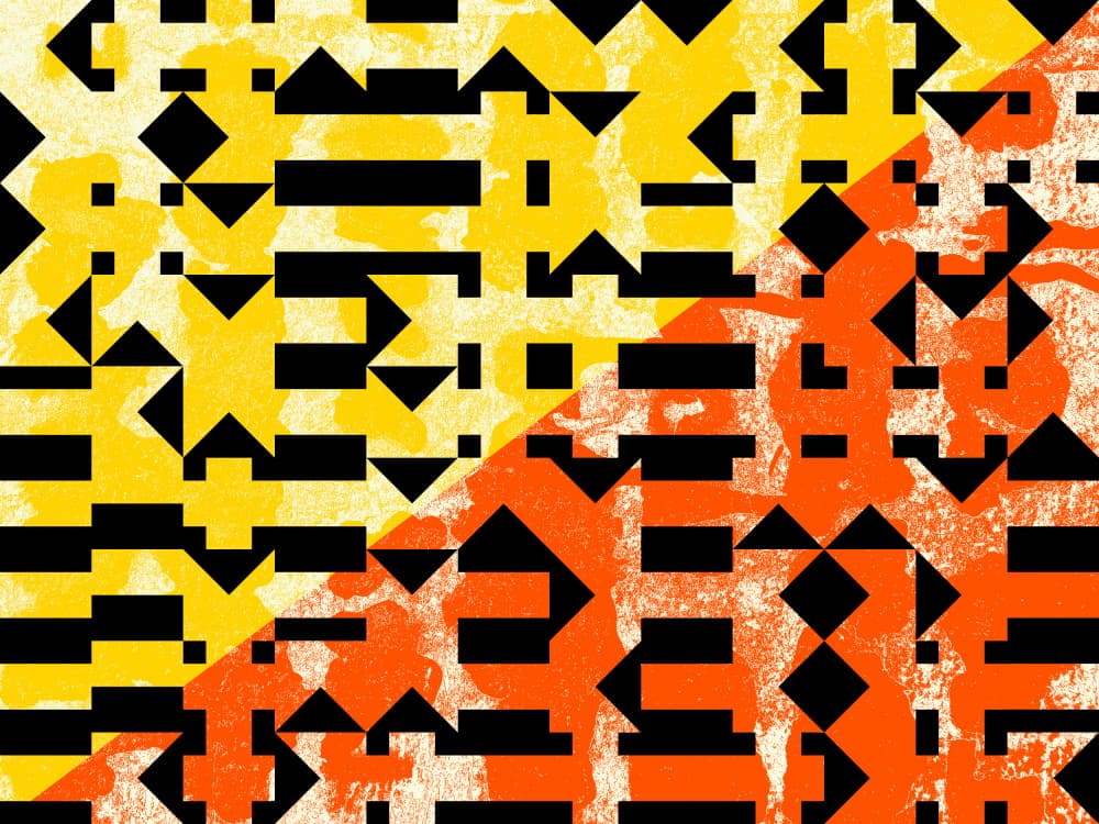 Geometric Pattern Split by Petr Strnad — canvas wall art