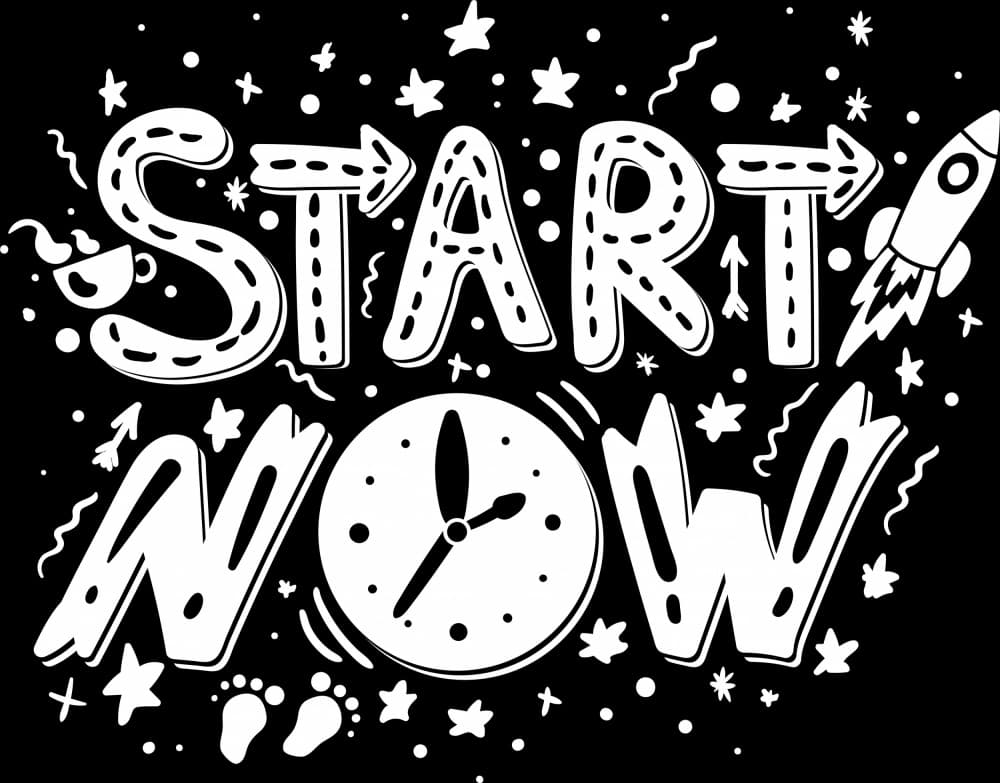 Start Now Cosmic Journey by Marika Barsrsind β canvas wall art