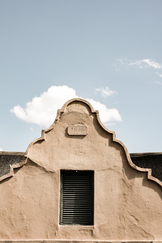 Vintage Gable With An Arched Window by Shot by Clint — canvas wall art