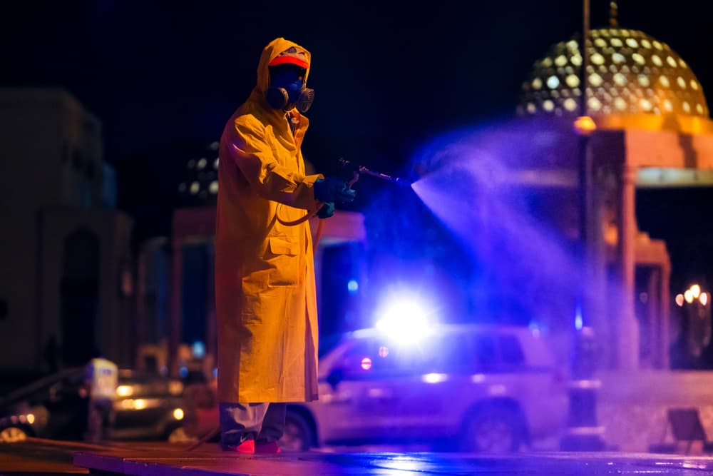 Hazmat Night Spray by Haitham AL Farsi — canvas wall art
