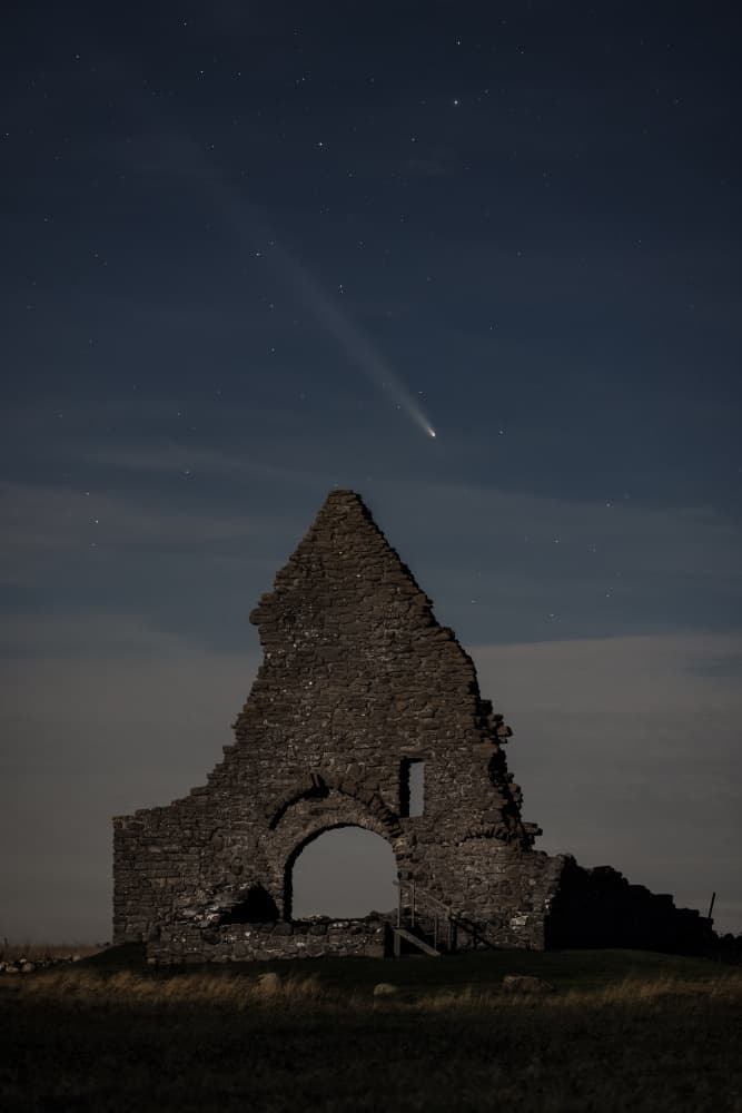Comet Over Ancient Ruins by Magnus Renmyr — canvas wall art