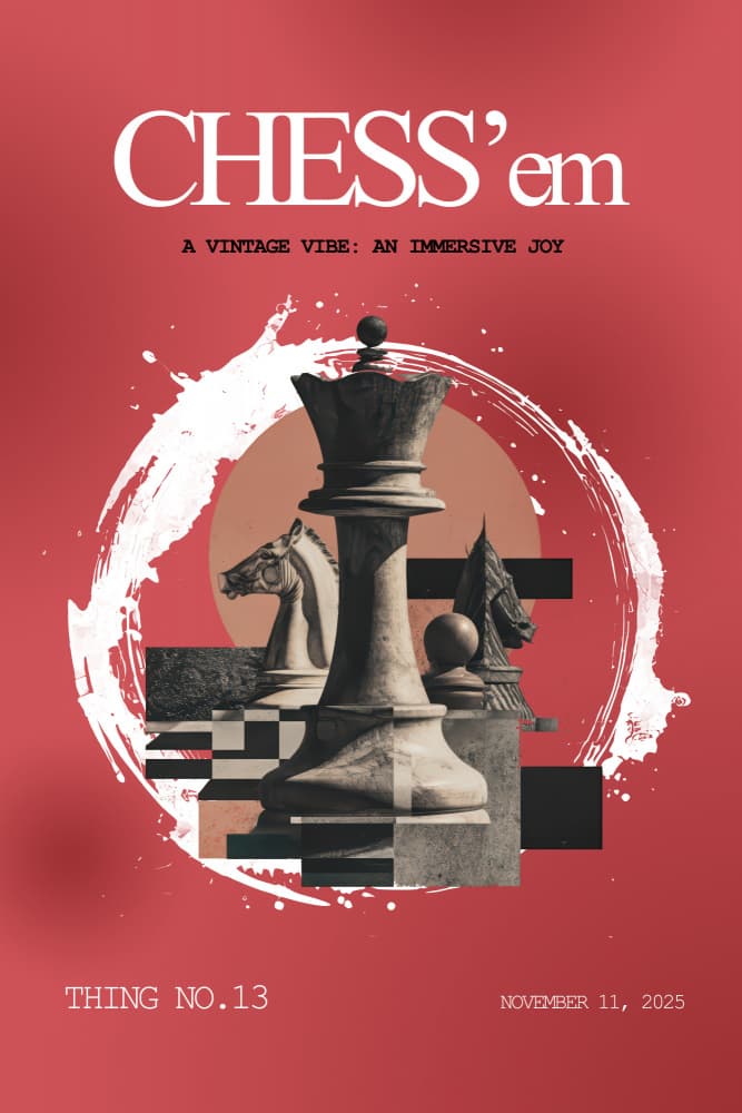 Vintage Chess Game by Rafal Kulik — canvas wall art