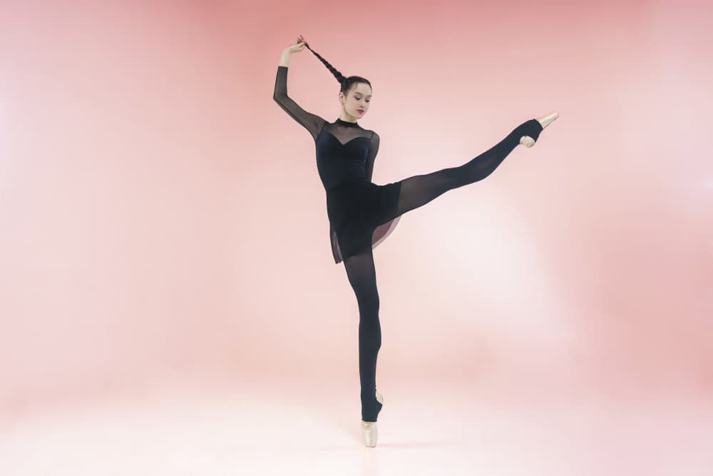 Graceful Ballerina Pose by Alexandr — canvas wall art