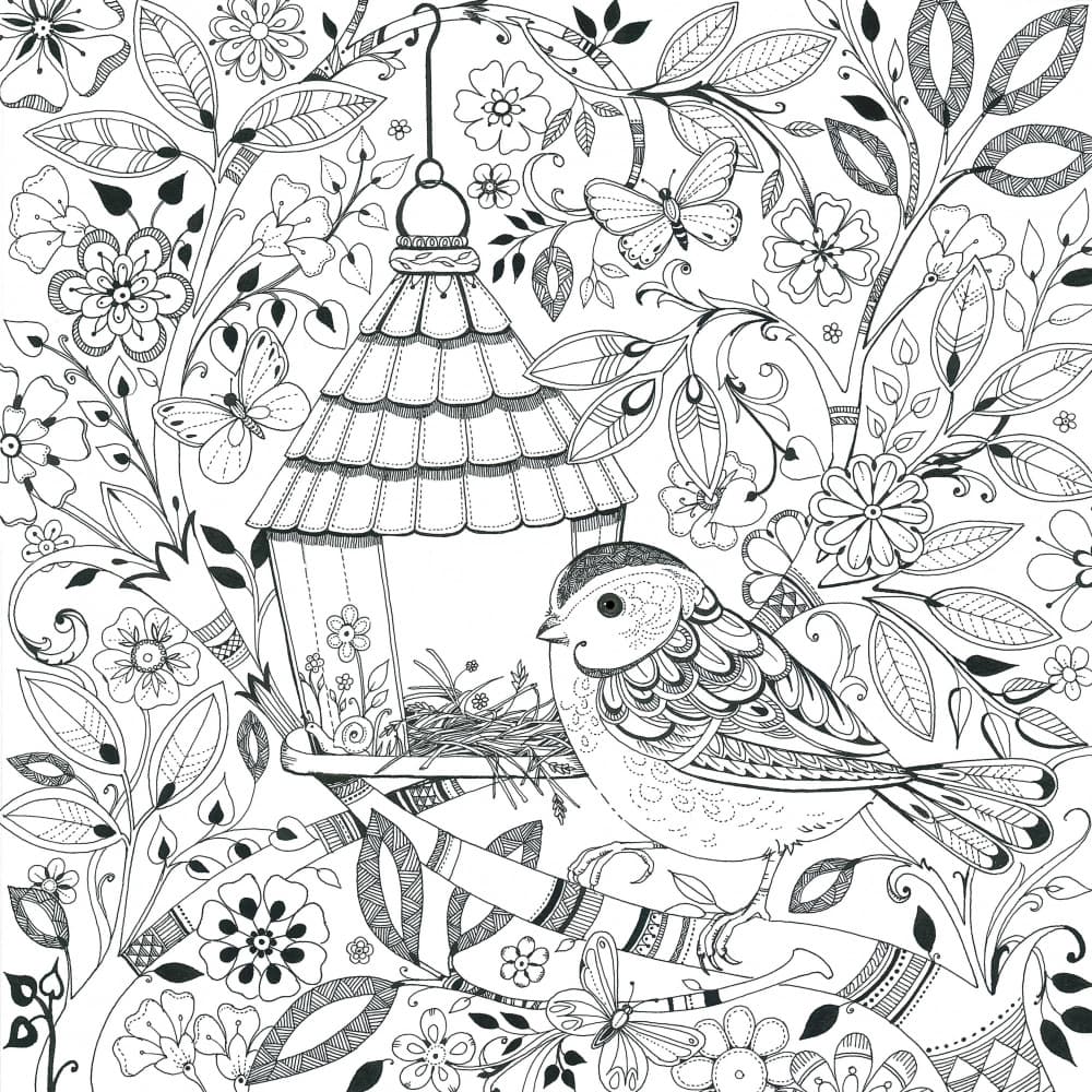 Bird House Delicate Tints by Isabelle Brent — canvas wall art