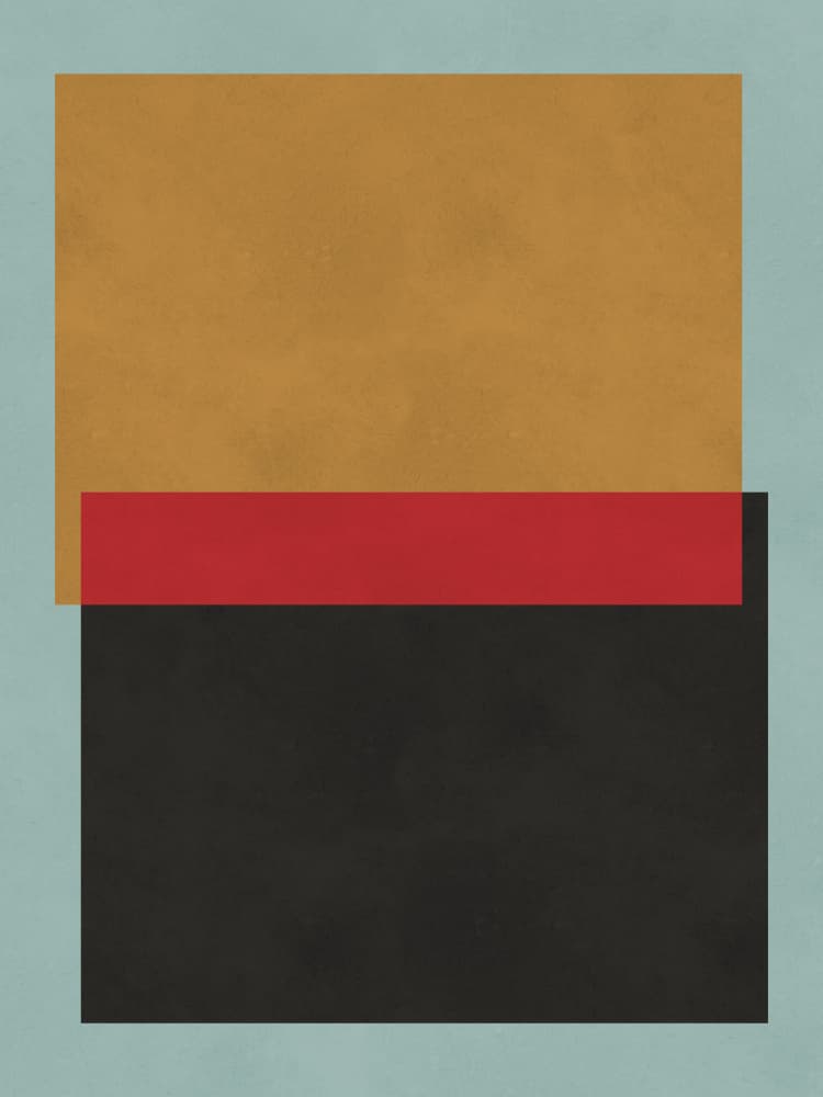 Geometric Color Block by Vitor Costa — canvas wall art