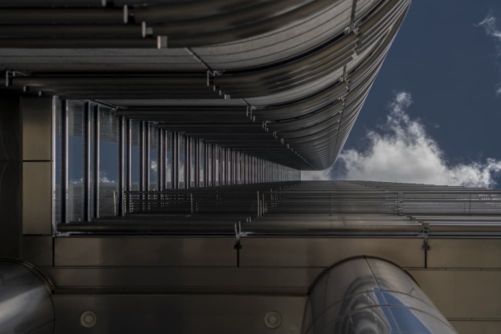 Upward Modern Architecture by Tomoshi Hara — canvas wall art