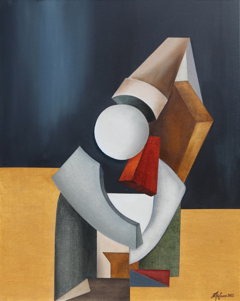 Abstract Geometric Balance by Alexander Trifonov — canvas wall art