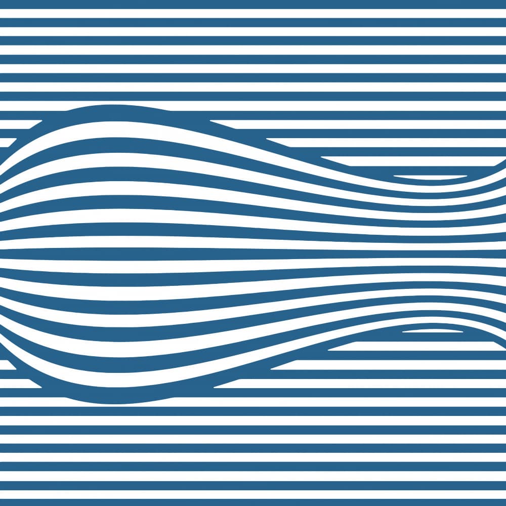 Blue Stripe Illusion by Carlos Perez Del Moro — canvas wall art