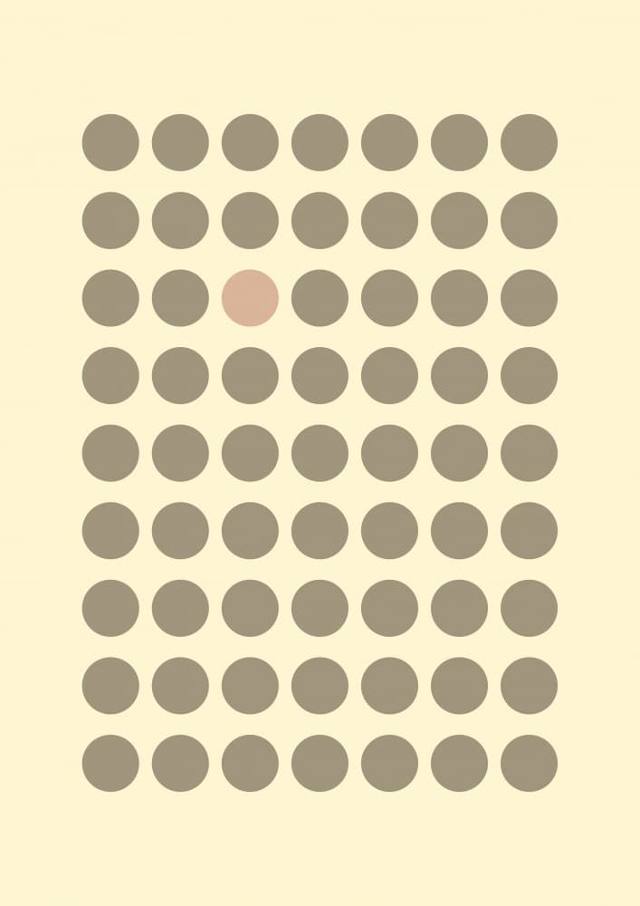 One Different Circle by Natasha Playell — canvas wall art