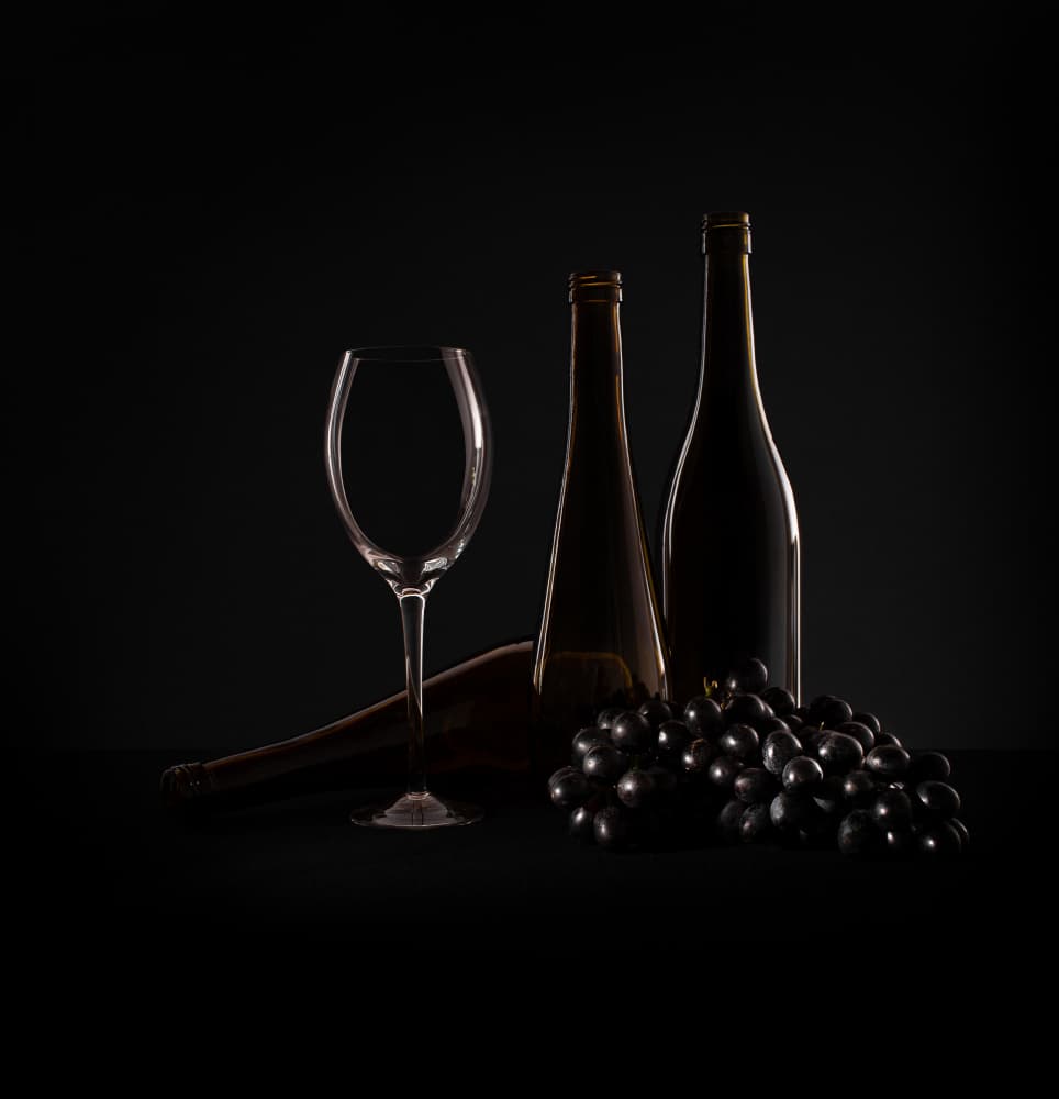 Elegant Wine Still Life by Margareth Perfoncio — canvas wall art