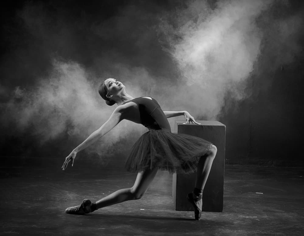 Graceful Ballerina In Smoke by Angela Muliani Hartojo — canvas wall art
