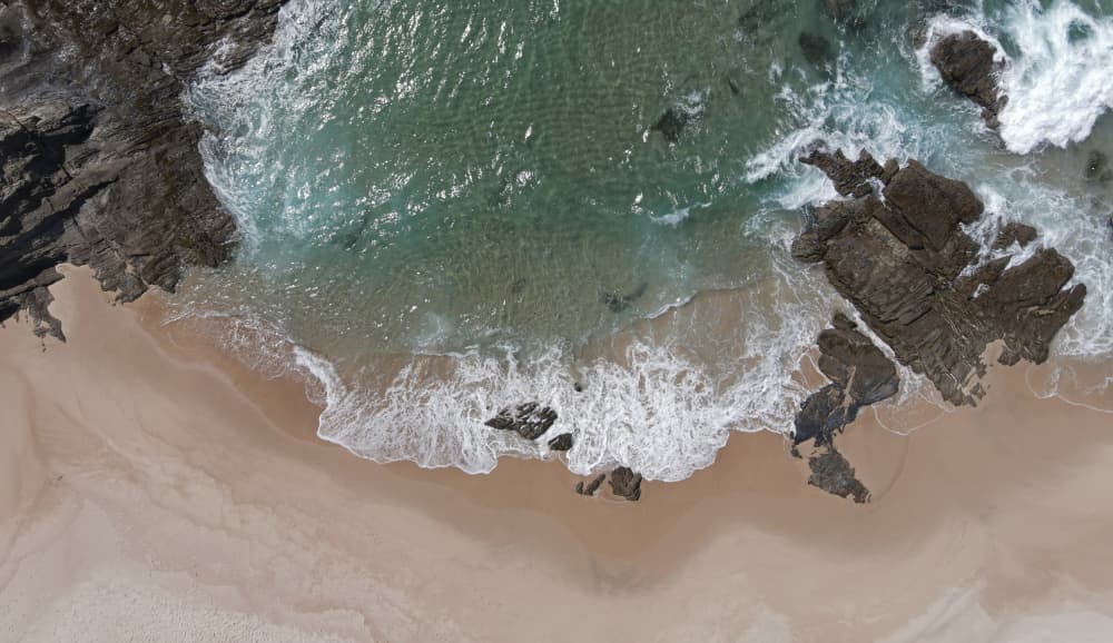 Clear Ocean Shoreline by Mareike Böhmer — canvas wall art