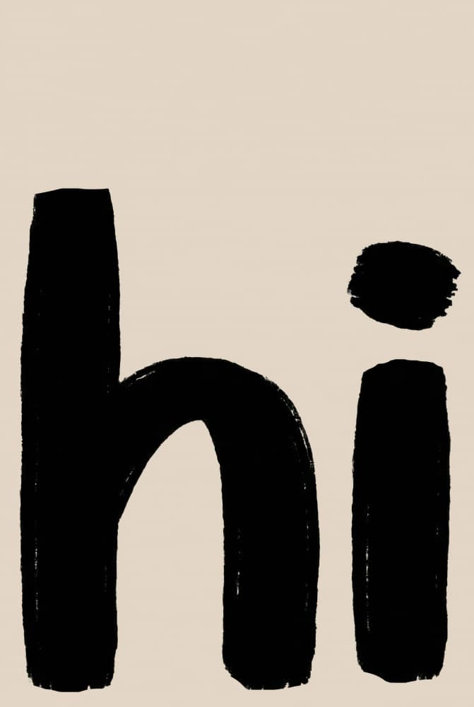 Brush Stroke Hi by Melloi Art Prints — canvas wall art
