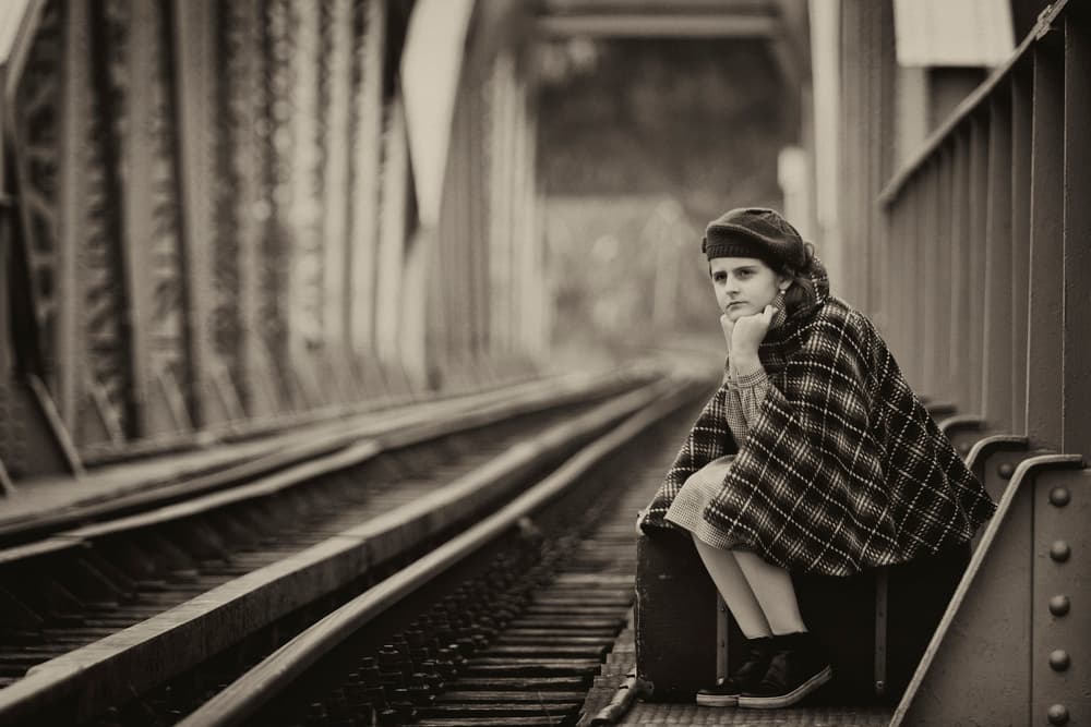Waiting on the Bridge by Mihai Bogdan R — canvas wall art