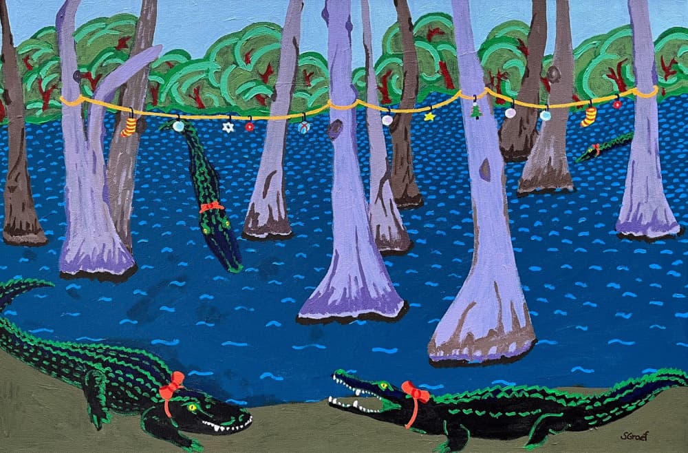 Bayou Holiday Fantasy by Sue Graef — canvas wall art