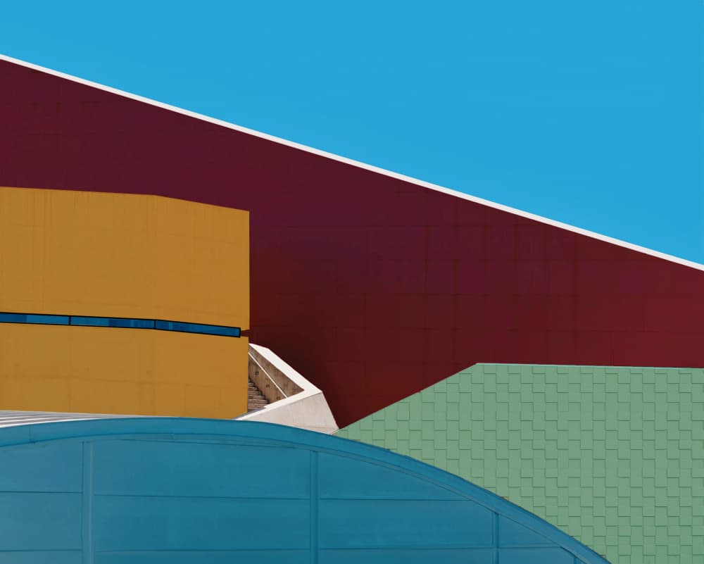Vibrant Architectural Geometry by Arnon Orbach — canvas wall art