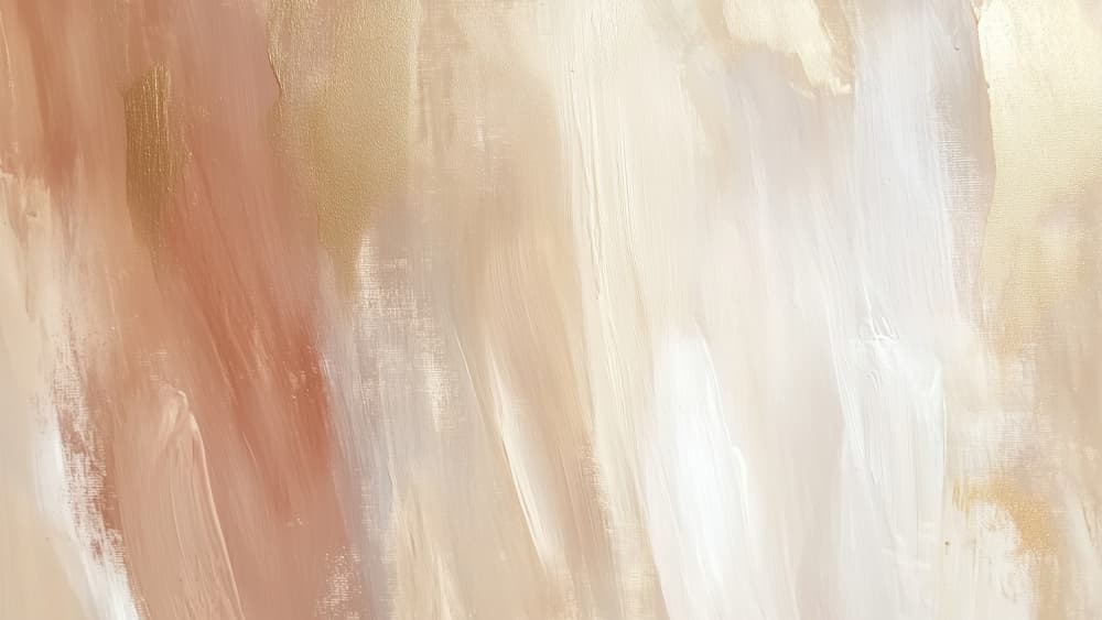 Blush Gold Abstract Strokes by Marika Barsrsind β canvas wall art