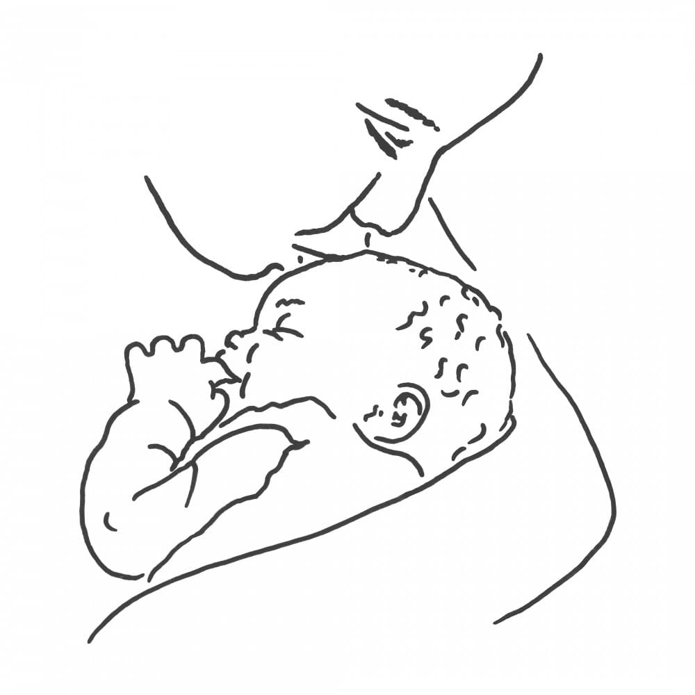 Tender Nursing Embrace by Natalie Bruns — canvas wall art