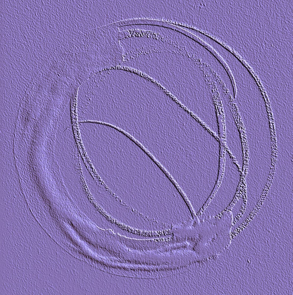 Textured Purple Forms by Santhosh ch — canvas wall art