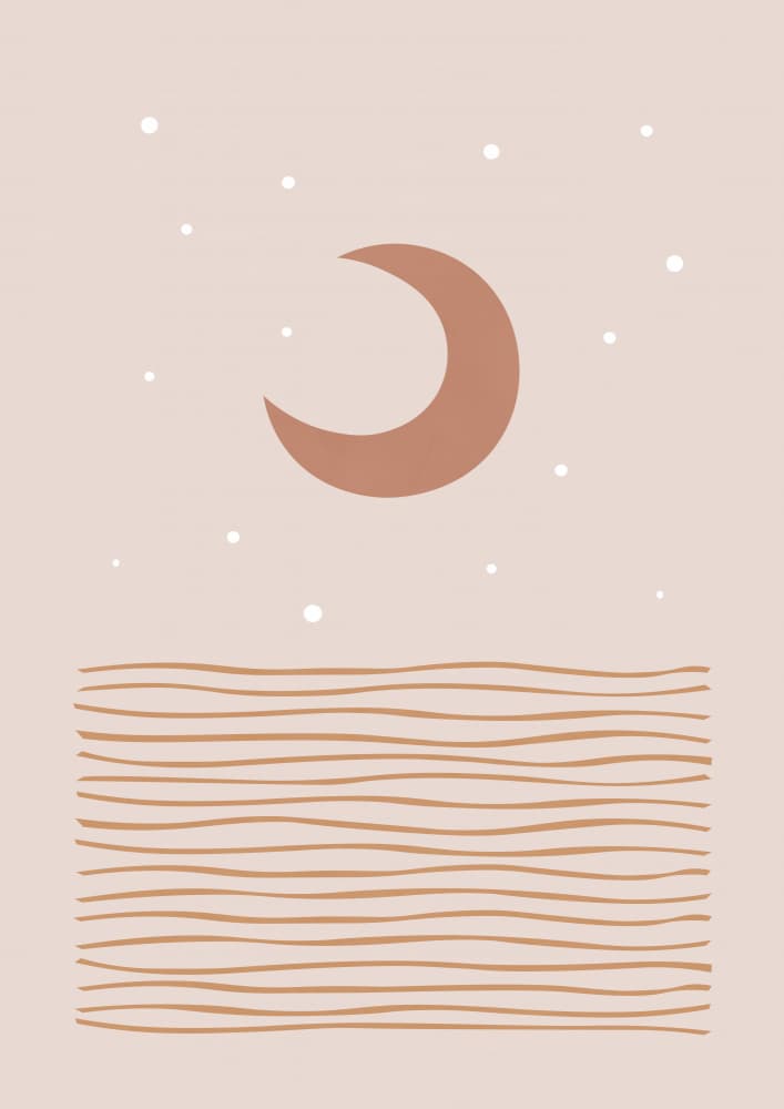 Boho Moon Serenity by Orara Studio — canvas wall art