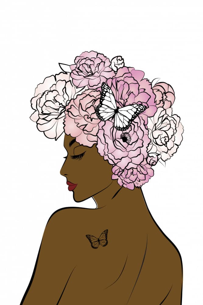 Serene Floral Beauty by Martina — canvas wall art