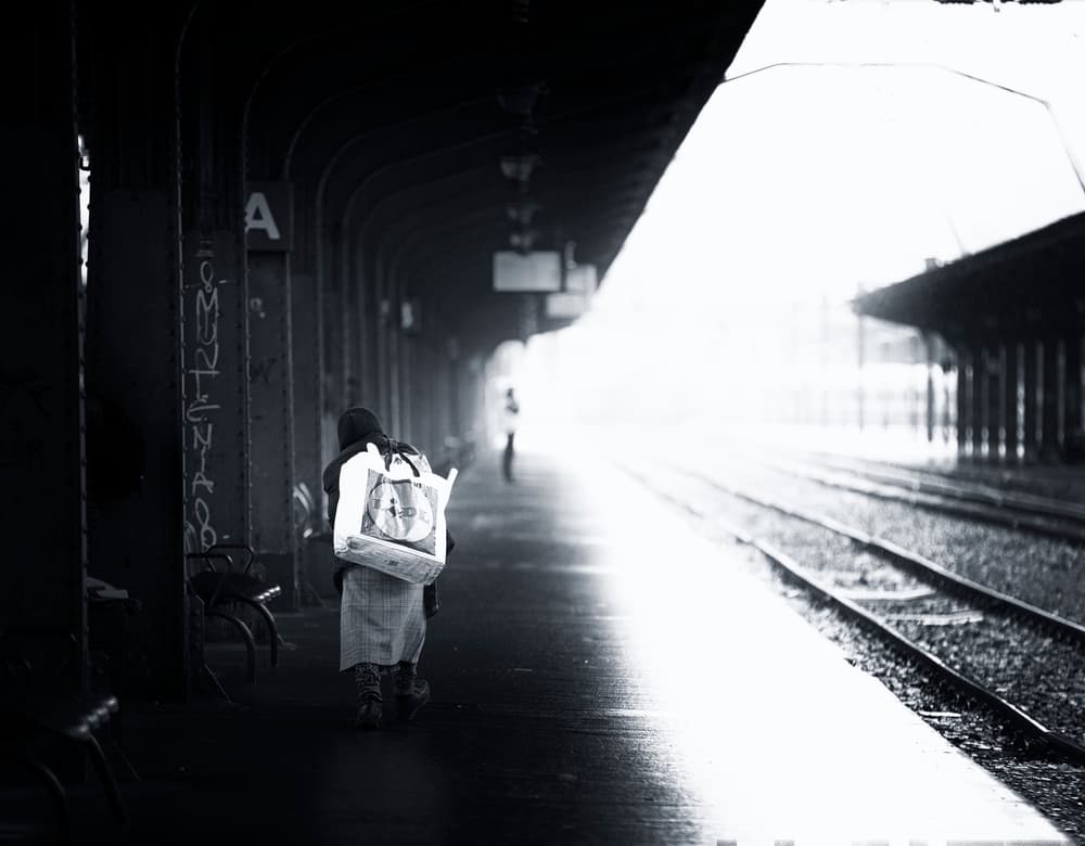 Solitary Station Walk by Julien Oncete — canvas wall art