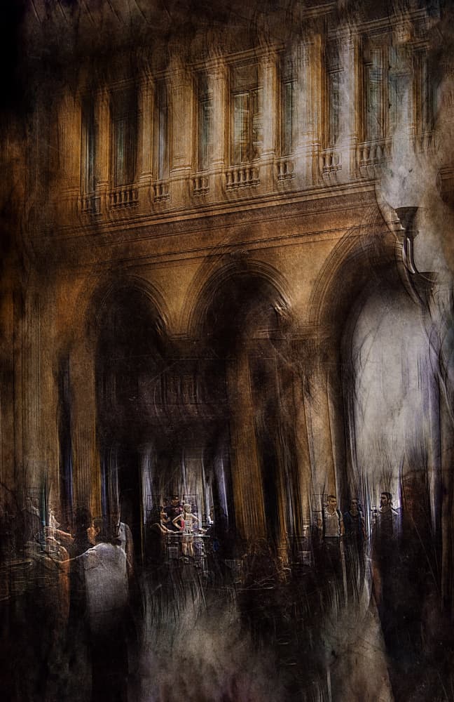 Dreamy City Arches by Jan van der Linden — canvas wall art