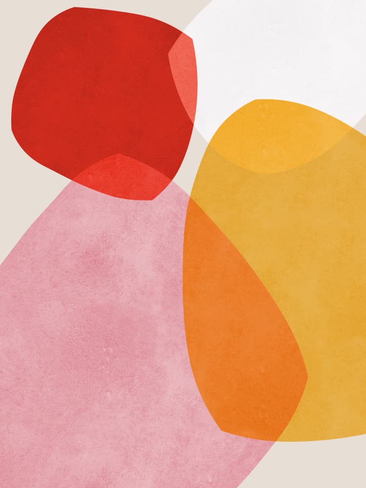 Vibrant Organic Shapes by Vitor Costa — canvas wall art