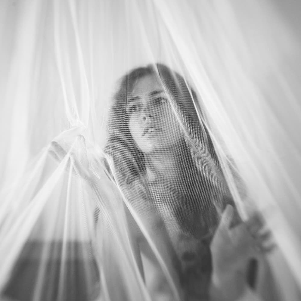 Ethereal Woman in Sheer by Mel Brackstone — canvas wall art