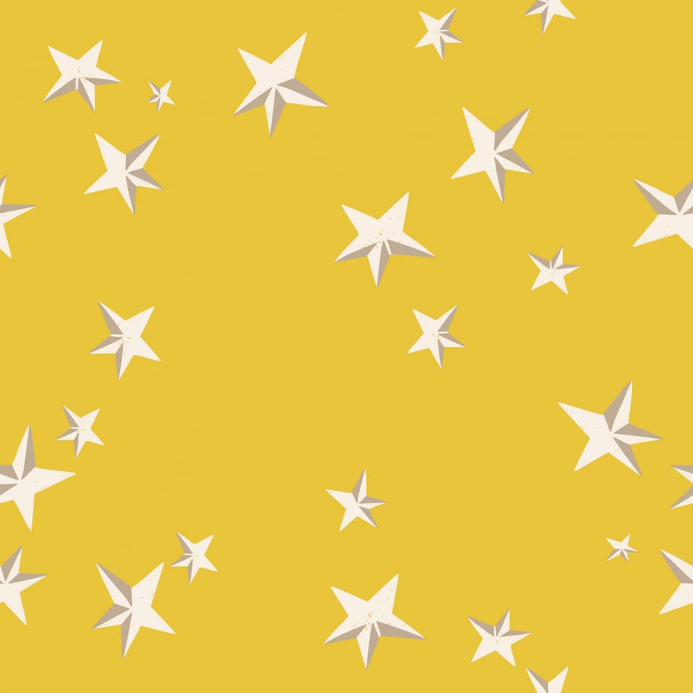 Scattered Golden Stars by Annick — canvas wall art