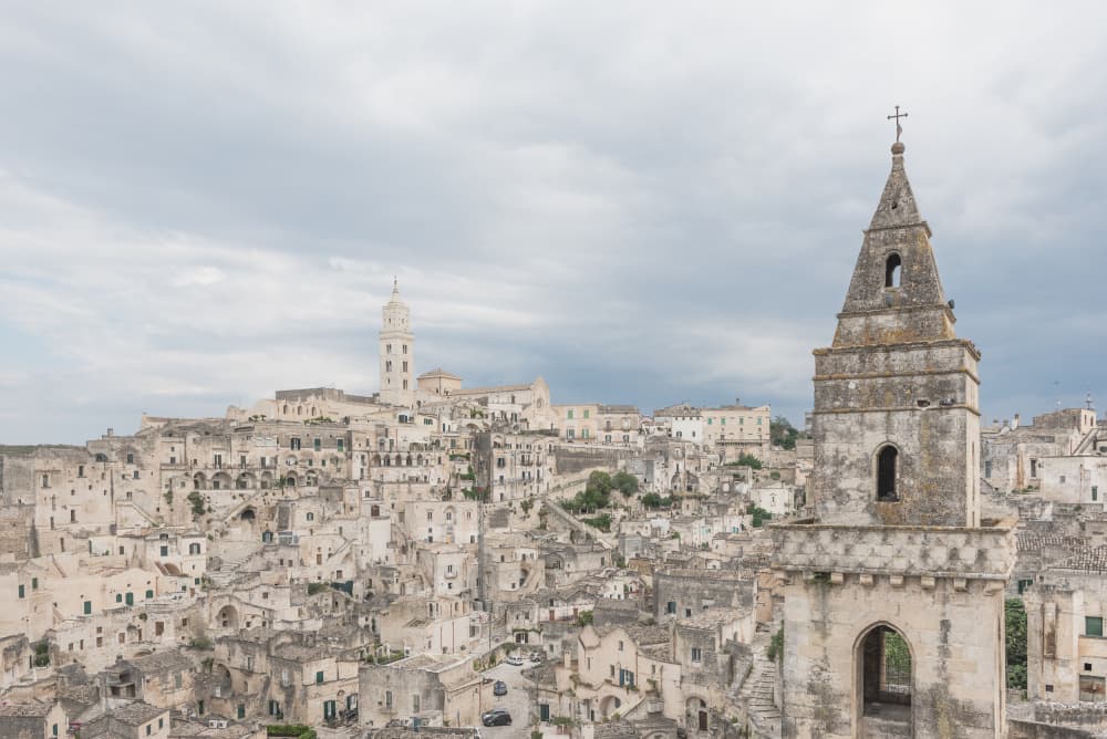 Matera Hillside Cityscape by Photolovers — canvas wall art