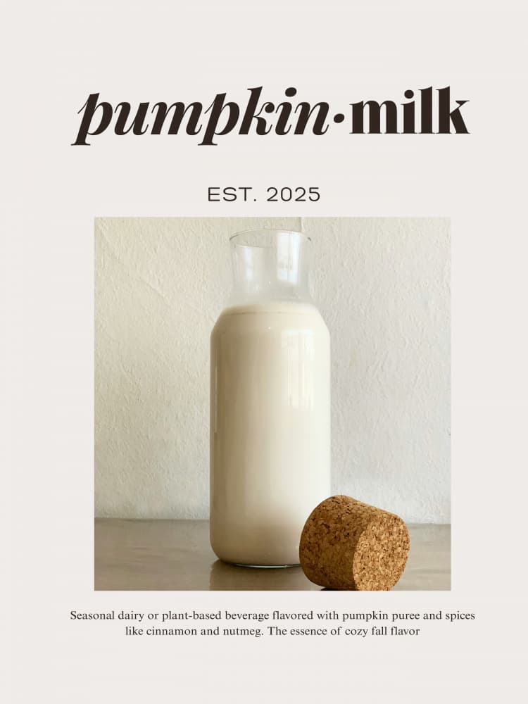 Cozy Pumpkin Milk by Elizabeth C — canvas wall art