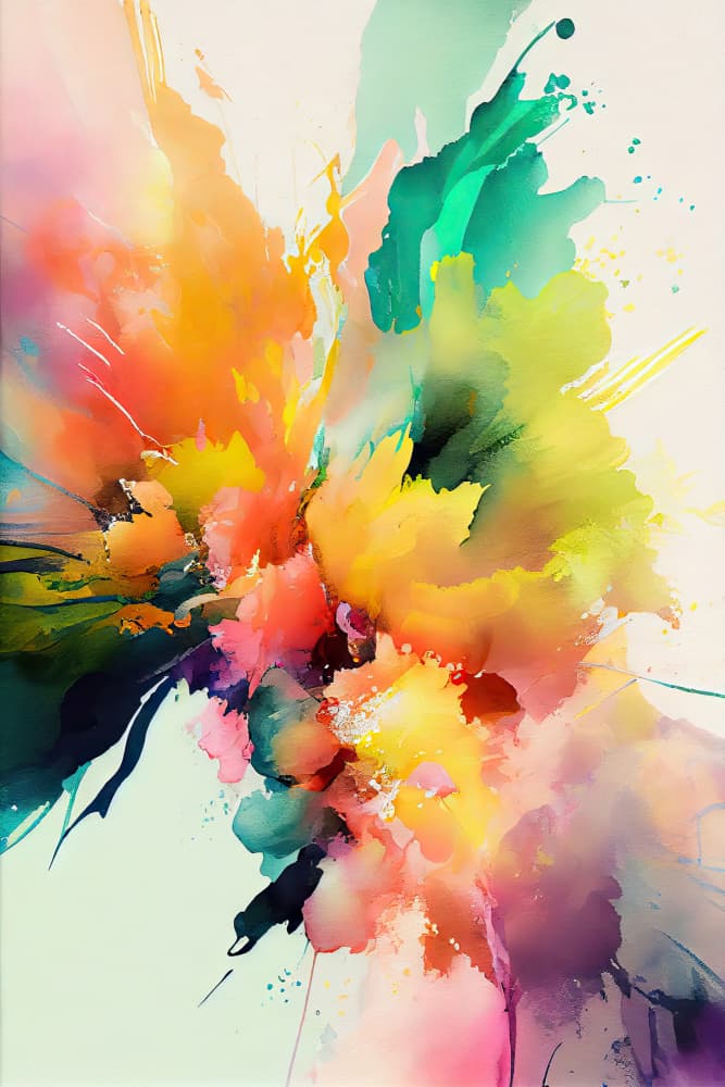 Vibrant Color Explosion by Mauro — canvas wall art