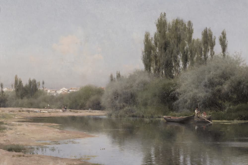 Rural River Landscape by The Art Concept — canvas wall art