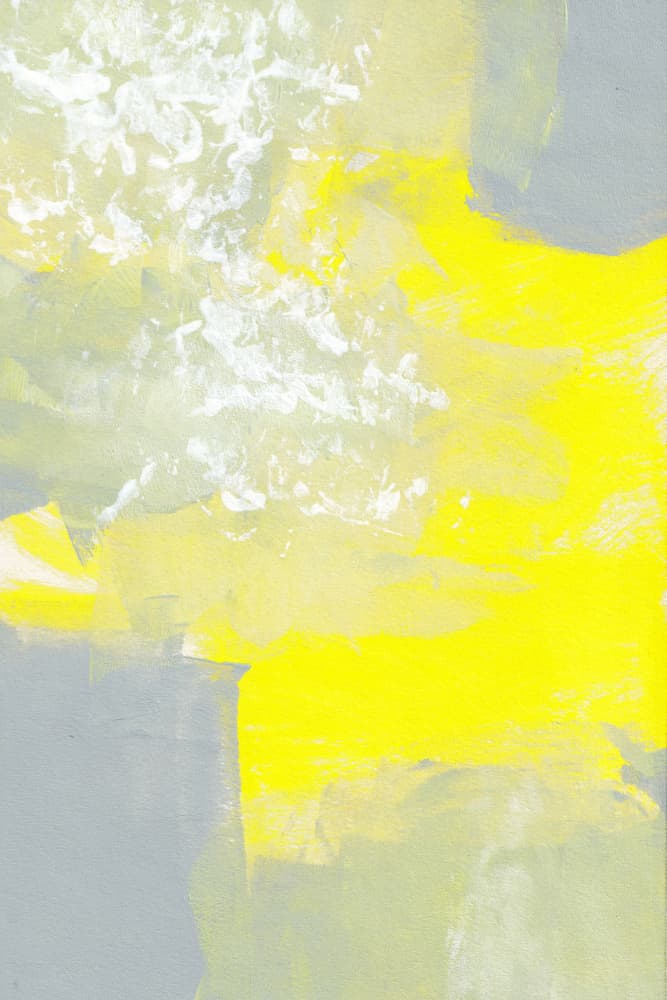 Vibrant Abstract Yellow Gray by Simona Gocan — canvas wall art