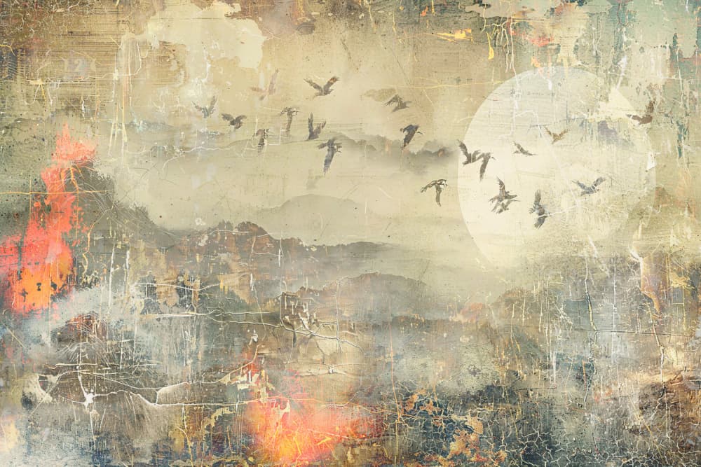 Serene Moonlit Flight by Rafal Kulik — canvas wall art