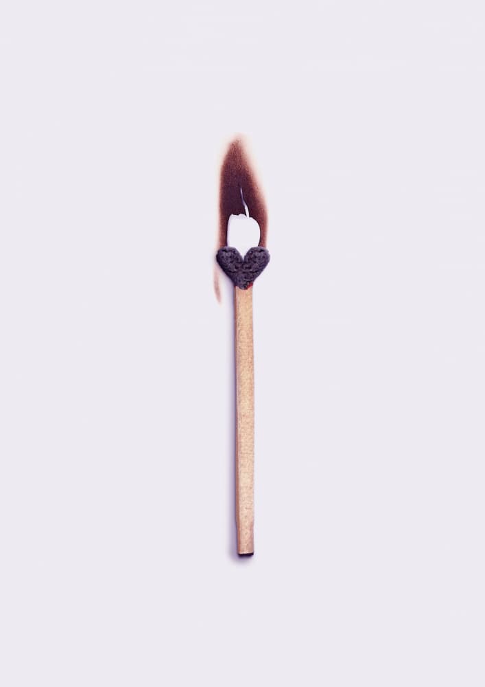Burning Heart Match by Artem Pozdniakov — canvas wall art