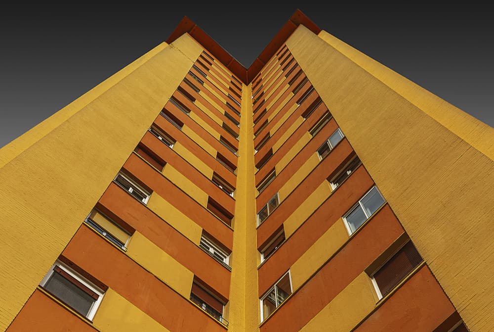 Vibrant Urban Architecture by Jois Domont ( J.L.G.) — canvas wall art