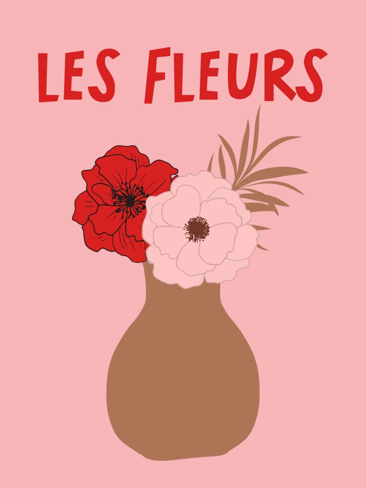 French Flower Vase by Talitha McQueen — canvas wall art