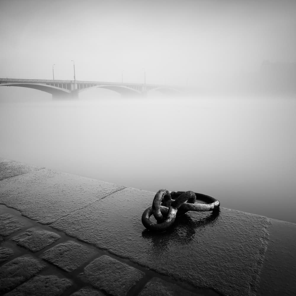 Misty Bridge Anchor by Martin Rak — canvas wall art