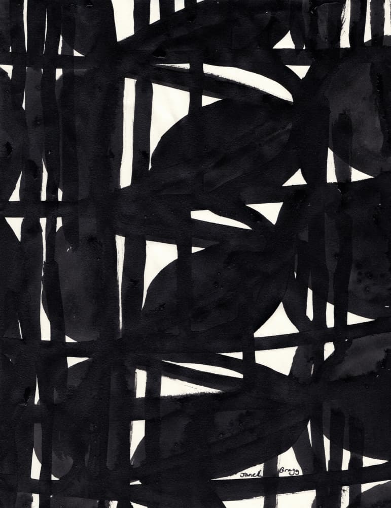 Bold Organic Grid by Janel Bragg — canvas wall art