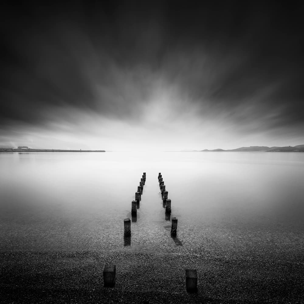 Calm Water Posts by George Digalakis — canvas wall art