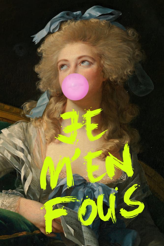 Defiant Bubble Gum Portrait by Talitha McQueen — canvas wall art