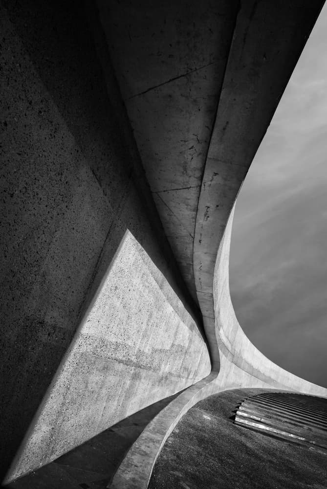 Abstract Concrete Curves by Jeroen van de Wiel — canvas wall art