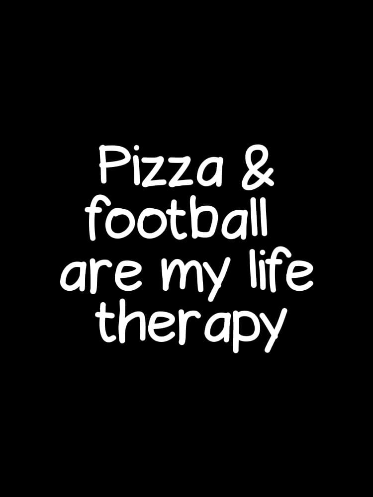 Pizza Football Therapy by Happie Eagle — canvas wall art