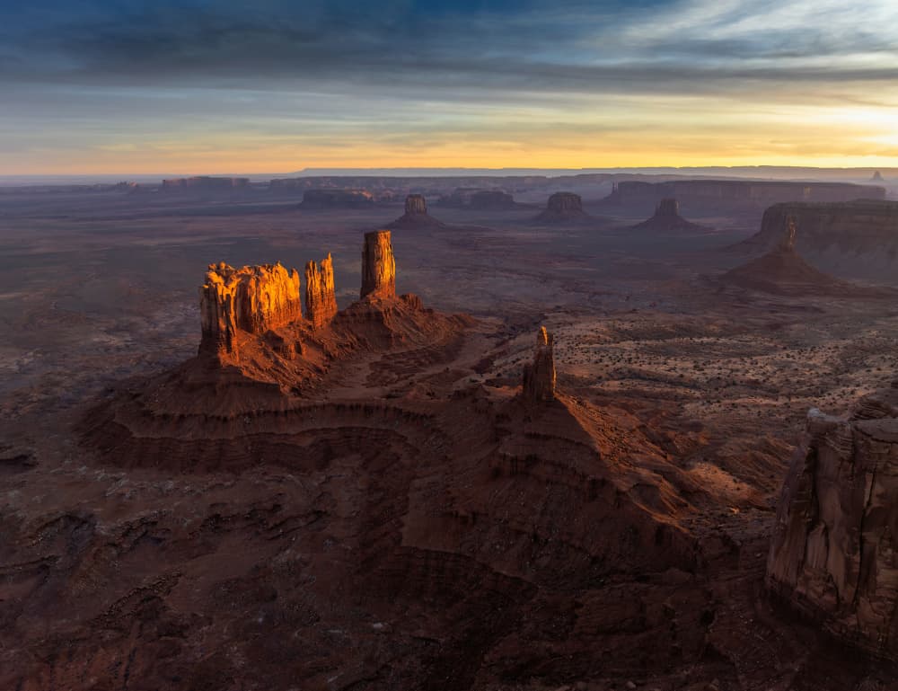 Sunrise Desert Vista by Herbert Rong — canvas wall art