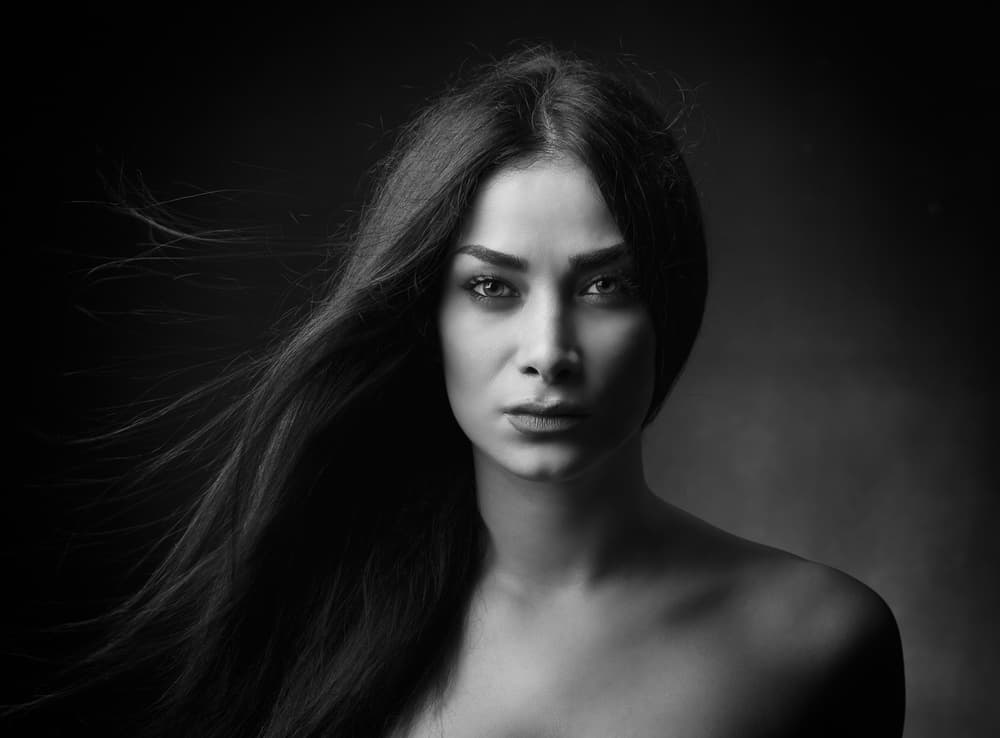 Intense Woman Portrait by Mehdi Mokhtari — canvas wall art