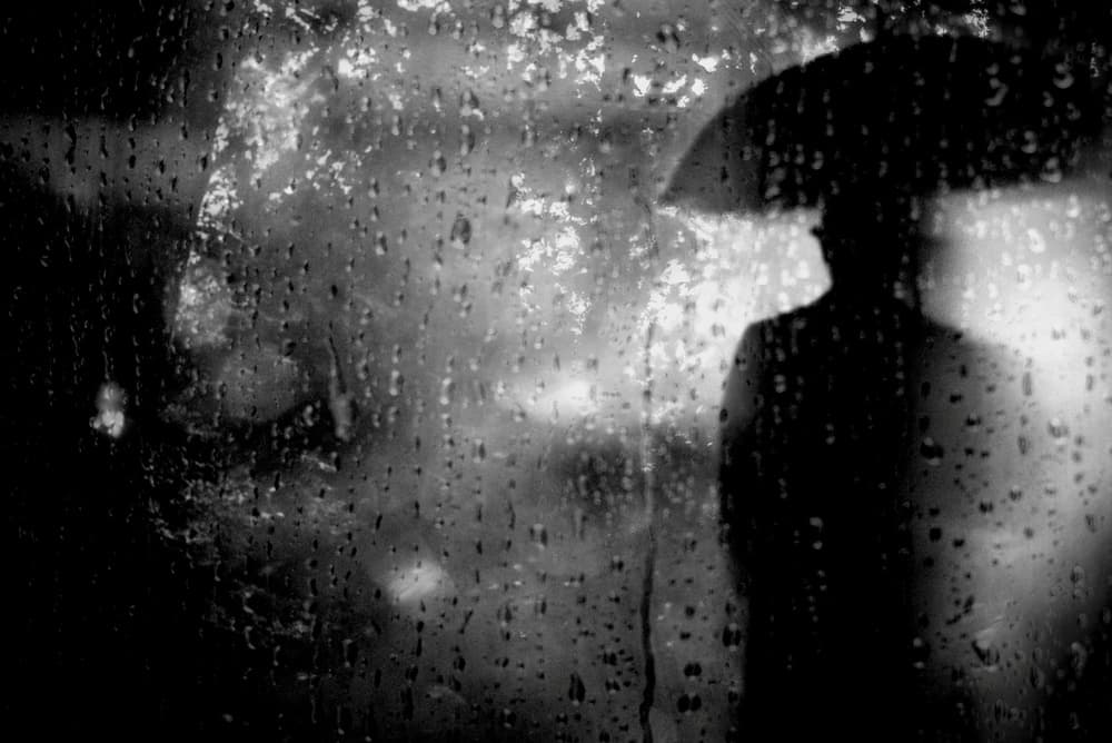 Rainy Day Silhouette by Teruhiko Tsuchida — canvas wall art