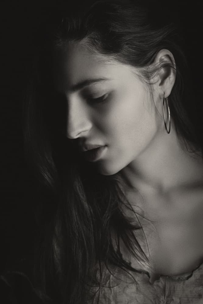 Contemplative Young Woman by Jan Slotboom — canvas wall art