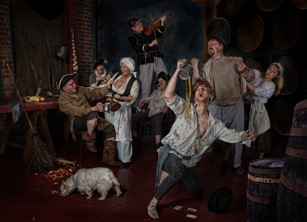 Old World Tavern Revelry by Derek Galon MA FRPS FOPS — canvas wall art